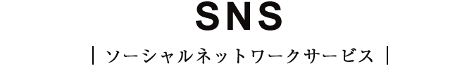 SNS ソーシャルネットワークサービス